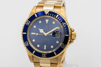 Rolex Submariner 40mm 18ct Yellow Gold Oyster 16618 1989