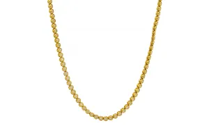 9ct Yellow Gold Diamond Tennis Necklace 13.30ct