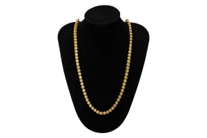 9ct Yellow Gold Diamond Tennis Necklace 13.30ct