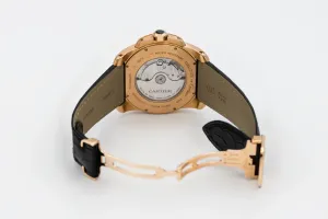 Cartier Calibre De Cartier 42mm Black Leather W7100007 Circa 2010