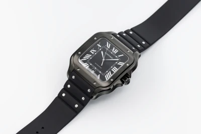 Cartier Santos De Cartier 39.8mm Black Rubber WSSA0045 2025