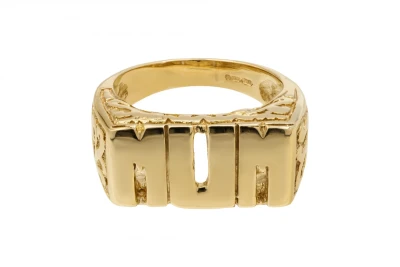 9ct Yellow Gold Mum Ring 8.9g