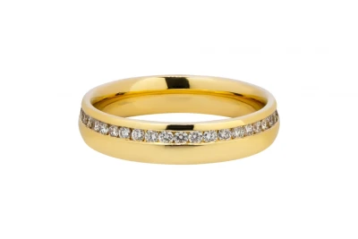 18ct Yellow Gold Full Eternity Wedding Band 0.75ct