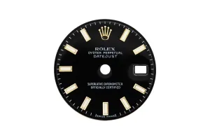 Rolex DateJust 41mm Black Baton Dial