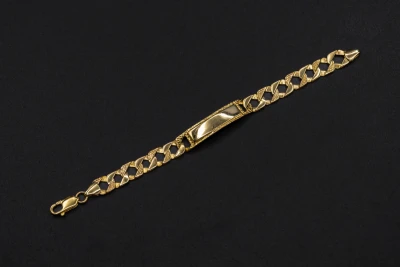 9ct Yellow Gold Children's ID Bracelet 8.8g