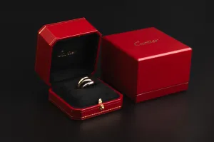 Cartier Trinity Ring Classic Model 18ct Yellow, White & Rose Gold Size 58