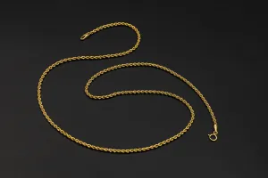 9ct Yellow Gold Rope Chain 18" 1.8g