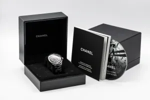Chanel J12 38mm Black Ceramic Bracelet H0685 Circa 2006