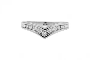 9ct White Gold Diamond Eternity Band 0.35ct