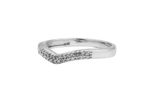 9ct White Gold Diamond Eternity Wedding Band 0.15ct