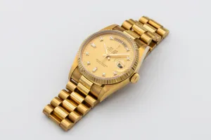 Rolex Day-Date 36mm 18ct Yellow Gold Presidential 18038 1989