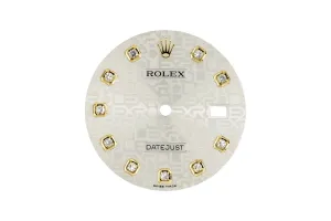 Rolex DateJust 36mm Silver Diamond Computerised Dial