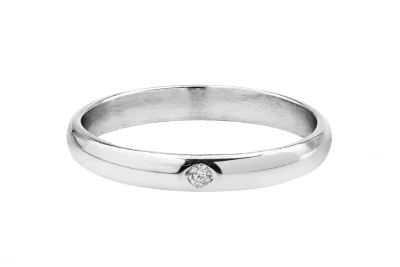 18ct White Gold Diamond Wedding Band 0.03ct
