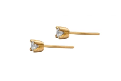 9ct Yellow Gold Diamond Stud Earrings 0.20ct