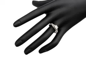 9ct White Gold Diamond Engagement Ring 0.81ct