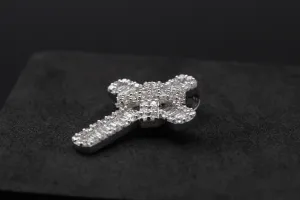 9ct White Gold Diamond Cross Pendant 0.85ct VS