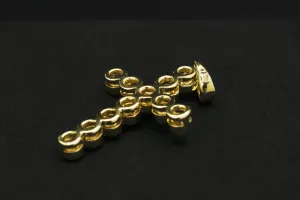 9ct Yellow Gold Diamond Cross Pendant 0.25ct