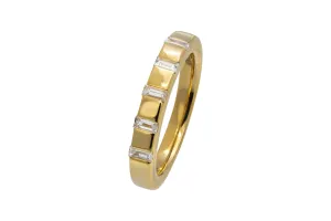 18ct Yellow Gold Baguette Diamond Wedding Band 0.26ct
