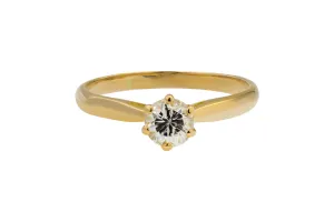 18ct Yellow Gold Diamond Engagement Ring 0.40ct 2.32g