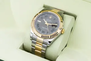 Rolex DateJust II 41mm 'Wimbledon' Steel & 18ct Yellow Gold Oyster 116333 2009