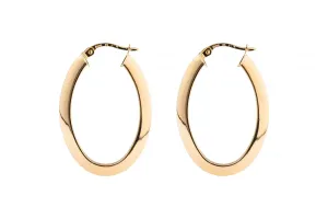 9ct Yellow Gold Hoop Earrings 1.9g