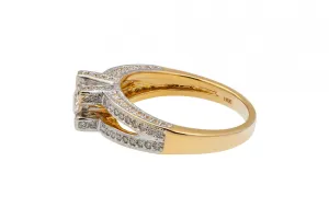 18ct Yellow Gold Diamond Engagement Ring 0.35ct 5.8g