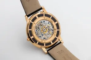 Jaeger LeCoultre Master Ultra Thin Squelette 38m Black Leather Q13425SQ 2017