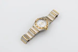 OMEGA Constellation Ladies 22mm Steel & 18ct Yellow Gold 1262.75.00 Circa 1990s
