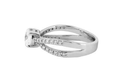 18ct White Gold Diamond Engagement Ring 0.98ct H VS1 GIA Certified