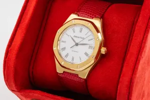 Audemars Piguet Royal Oak 36mm Red Leather 14800BA Circa 1998