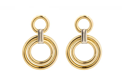 18ct Yellow Gold Drop Earrings 15.9g