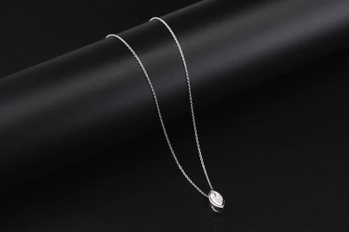 Sterling Silver Lab Grown Marquise Cut Diamond Necklace 1.08ct