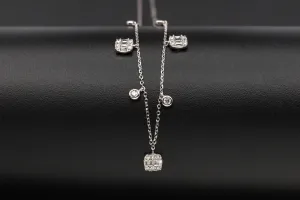 14ct White Gold Diamond Necklace 0.40ct