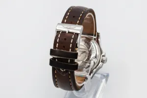 Breitling Superocean 44 Steel & 18ct Rose Gold Brown Leather C17391 Circa 2013