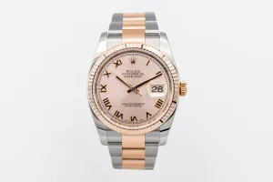 Rolex DateJust 36mm Steel & 18ct Rose Gold Oyster 116231 2017