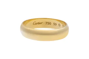 Cartier Yellow Gold 1895 Wedding Ring Size 59 4.80g