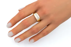 9ct Yellow Gold Diamond Wedding Band  0.28ct