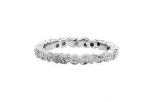 18ct White Gold Diamond Full Eternity Ring 0.40ct