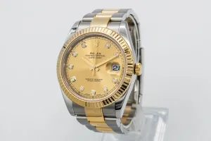 Rolex DateJust 41mm Steel & 18ct Yellow Gold Oyster 126333 2017
