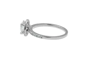 18ct White Gold Lab Diamond Engagement Ring  1.08ct GIA Certified