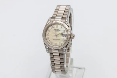 Rolex Lady DateJust 26mm 18ct White Gold Presidential 179239 2003