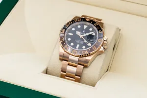 Rolex GMT Master II 40mm 'Rootbeer' 18ct Rose Gold Oyster 126715CHNR 2020