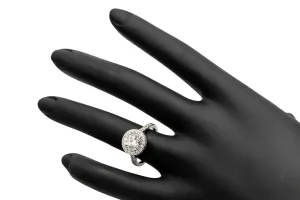 Platinum Halo Diamond Engagement Ring 2.48ct GIA Certified G SI1