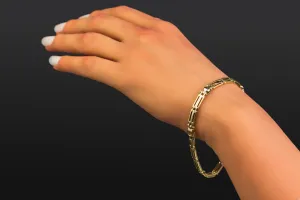 9ct Yellow Gold Fancy Bracelet 11.2g