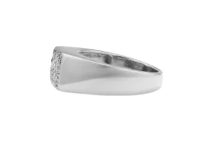 9ct White Gold Diamond Mens Ring 0.35ct
