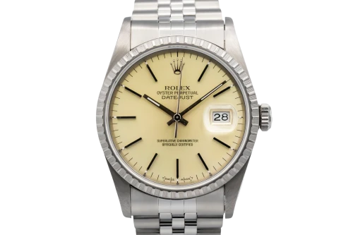 Rolex DateJust 36mm Stainless Steel Jubilee 16220 1993