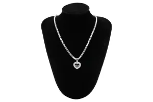 Chopard Happy Diamond Heart Necklace 18ct White Gold 750