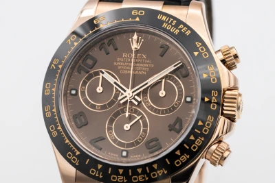 Rolex Cosmograph Daytona 40mm 18ct Rose Gold Black Oysterflex 116515LN 2021