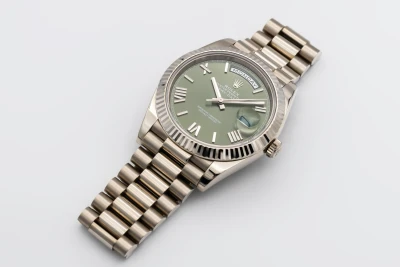 Rolex Day-Date 40mm 'Olive' 18ct White Gold Presidential 228239 2017