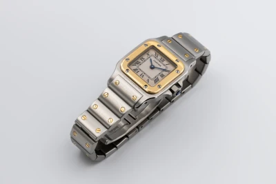 Cartier Santos Galbée 24mm Steel & 18ct Yellow Gold W20012C4 Circa 2000s